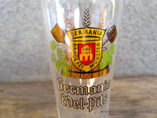 Nuevo: VASO DE CERVEZA  GERMONIA EDEL PILS. - Foto 2