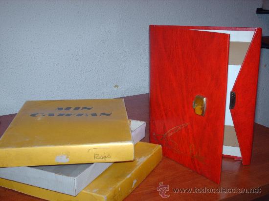 Nuevo: Libreta-diario para guardar cartas rojo. - Foto 1
