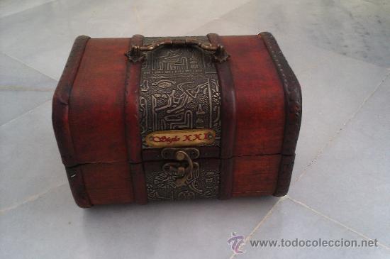 Nuevo: CAA TIPO JOYERO GRANDE NUEVA. IMITACION MADERA ANTIGUA