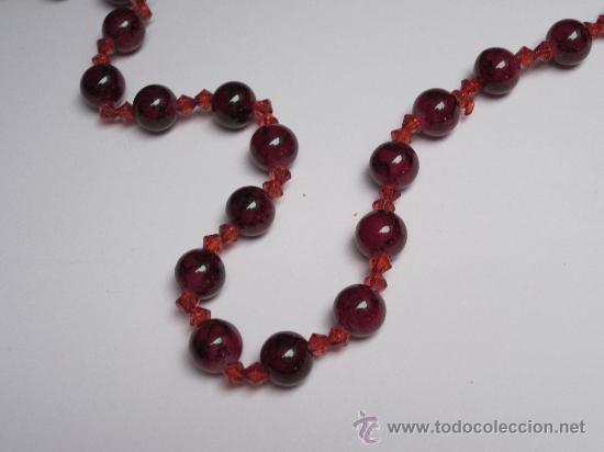 Nuevo: COLLAR PERLAS PIEDRA GRANATE - Foto 2