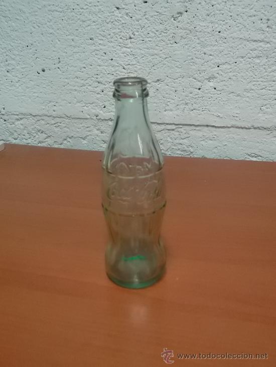 Nuevo: BOTELLA ANTIGUA COCA COLA DE CRISTAL. 17 CM ALTO 20 CL