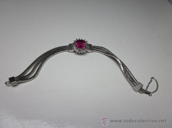 Nuevo: PULSERA PLATEADA Y CIRCONITAS 18 CM - Foto 2