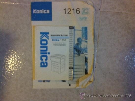 Nuevo: MANUAL INSTRUCCIONES Y GUIA RAPIDA KONICA 1216 - Foto 1