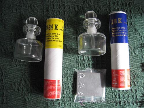 Nuevo: LIQUIDO Y PIDRA PARA PRUEBA TEST DE ORO DE 18 Y 24 K - Foto 1