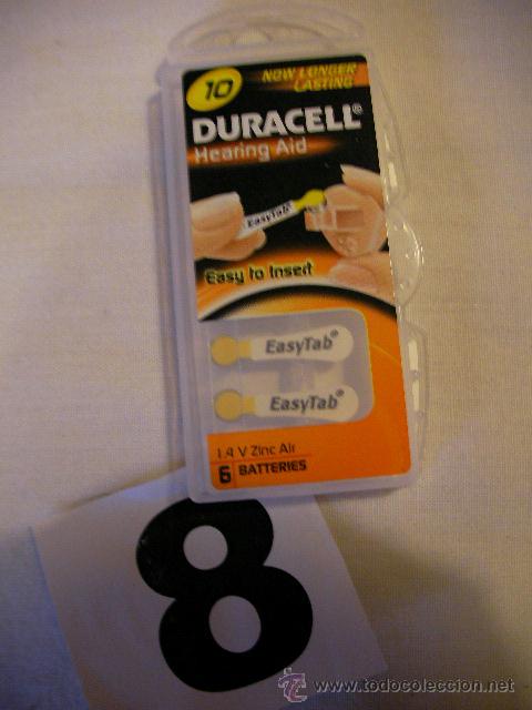New: PACK CON LOTE DE 6 BATERIAS DURACELL 1,4 V ZINC AIR PARA APARATOS AUDITIVOS NUEVAS  - ENVIO GRATIS