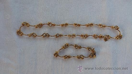 Nuevo: GARGANTILLA Y PULSERA CHAPADAS EN ORO - Foto 1