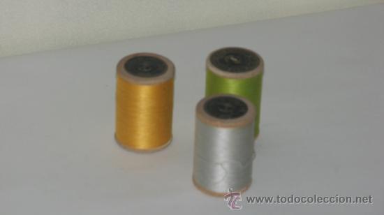 Nuevo: LOTE DE BOBINAS EN MADERA DE HILO DE ALGOD&Oacute;N PARA BORDAR &Aacute;NCORA - Foto 3