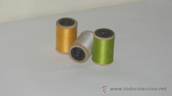 Nuevo: LOTE DE BOBINAS EN MADERA DE HILO DE ALGOD&Oacute;N PARA BORDAR &Aacute;NCORA - Foto 2