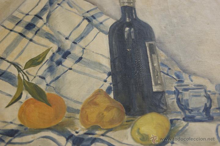 Nuevo: Llacer Mora. Bodegon. Oleo sobre tela. 1936 - Foto 2