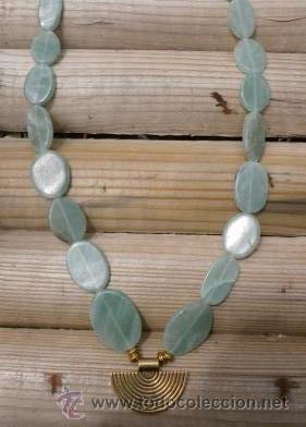 Nuevo: Collar de jade y colgante dorado - Foto 2
