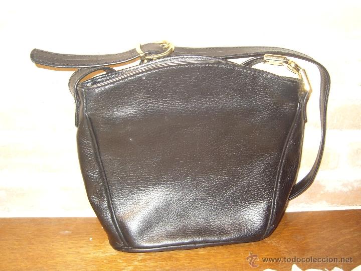 Nuevo: BOLSO DE PIEL NEGRA.VINTAGE. - Foto 2