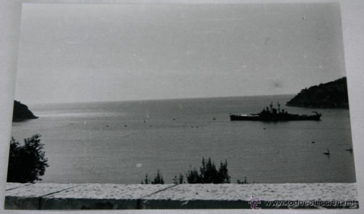 Nuovo: 2 FOTOGRAFIAS DE BARCOS DURANTE LA GUERRA CIVIL - NO ANTIGUAS - COPIAS DE LOS NEGATIVOS ORIGINALES