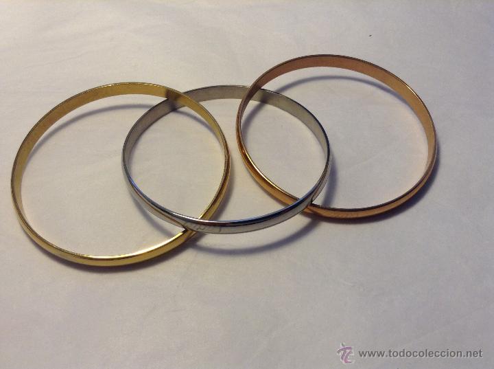 Nuevo: Cl&aacute;sica pulsera tres oros - Foto 2