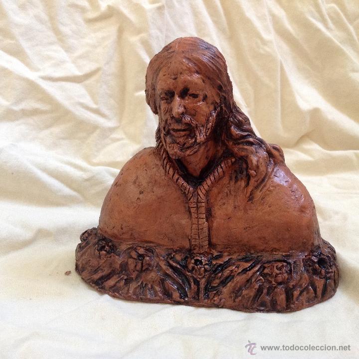 Nuevo: Busto en terracota de 15 ctms patinado. - Foto 2