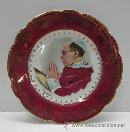 Nuevo: PLATO DE PORCELANA PIO XII - Foto 1