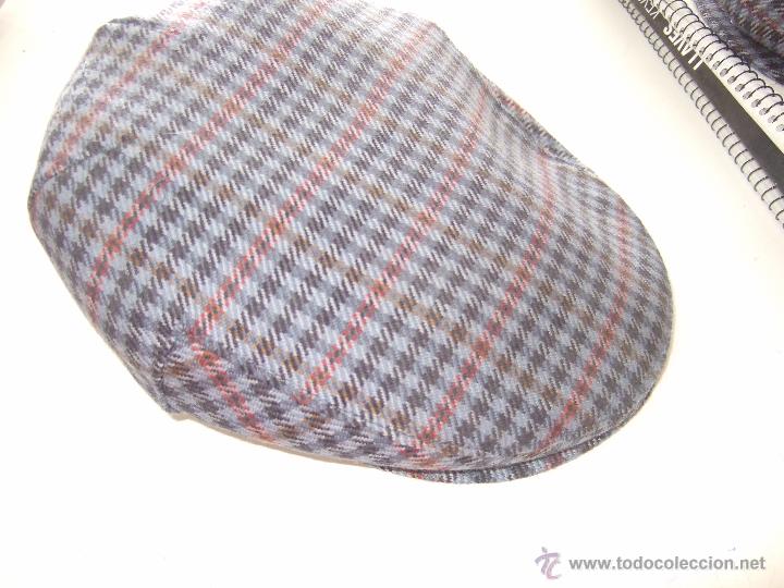 Nuevo: GORRA DE PA&Ntilde;O A CUADROS AZULES - Foto 1