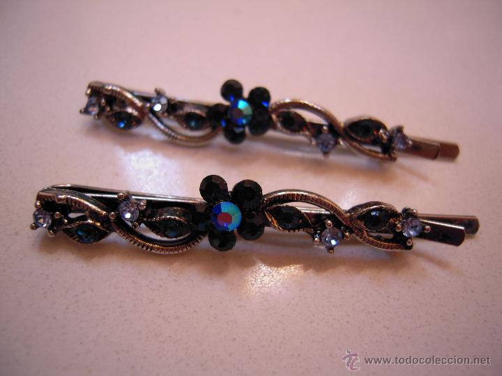 Nuevo: Horquillas flores azules - Foto 1