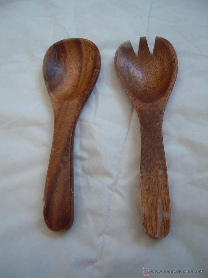 Nuevo: Cuchara y tenedor de madera - Foto 1