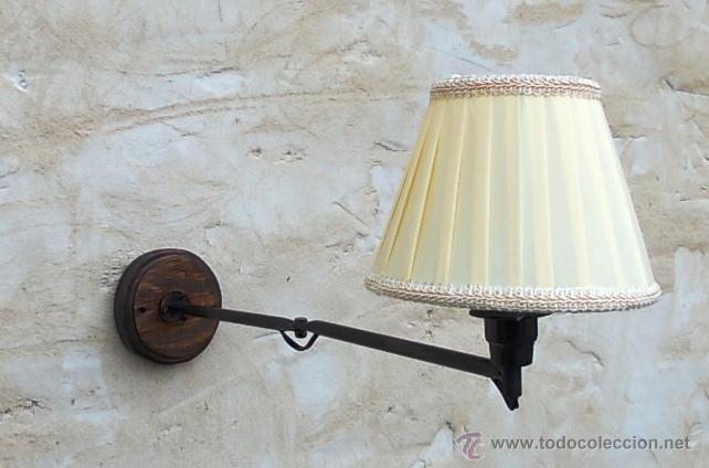Nuevo: aplique de pared con pantalla algodon ,, extensible ,,, apli365 - Foto 2