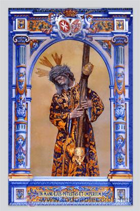 Nuevo: Azulejo 40x25 de Jes&uacute;s del Gran Poder de Sevilla - Foto 1