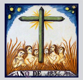 Nuevo: Azulejo 10x10 de las &Aacute;nimas Benditas del Purgatorio - Foto 1