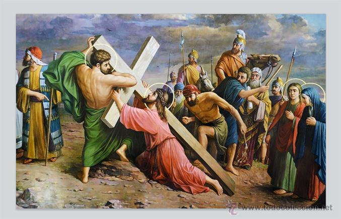 Nuevo: Azulejo 20x30 de caida de Cristo. - Foto 1