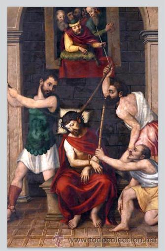 Nuevo: Azulejo 20x30 de la coronaci&oacute;n de cristo. - Foto 1