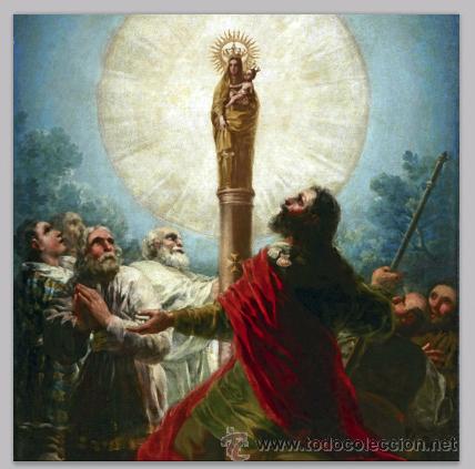 Nuevo: Bonito azulejo 20x20 de la Virgen del Pilar