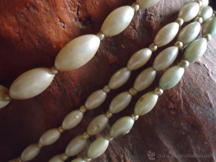 Nuevo: COLLAR VITANGE DE 4 LINEAS DE PERLAS CON CIERRE BISUTERIA - Foto 3