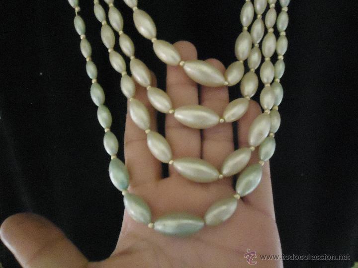 Nuevo: COLLAR VITANGE DE 4 LINEAS DE PERLAS CON CIERRE BISUTERIA - Foto 8