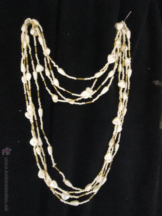 Nuevo: COLLAR VITANGE DE 4 LINEAS DE PERLAS  INDEPENDIENTES  COLLARES - Foto 1