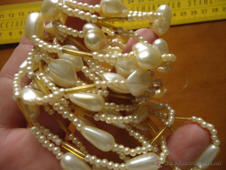 Nuevo: COLLAR VITANGE DE 4 LINEAS DE PERLAS  INDEPENDIENTES  COLLARES - Foto 2