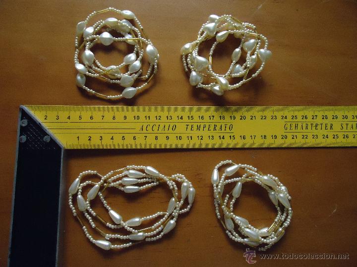 Nuevo: COLLAR VITANGE DE 4 LINEAS DE PERLAS  INDEPENDIENTES  COLLARES - Foto 3