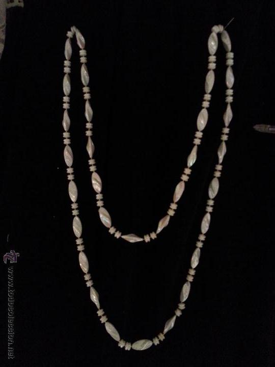 Nuevo: COLLAR VITANGE TIPO PERLAS TUERCAS, ( PERLAS TORCIDAS SOBRE SI ) - Foto 1