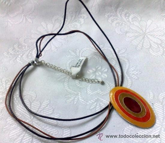 Nuevo: BONITO COLLAR EN METAL Y PIEL. - Foto 4