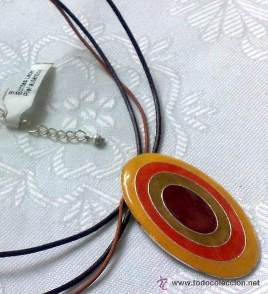 Nuevo: BONITO COLLAR EN METAL Y PIEL. - Foto 6