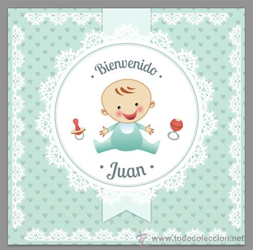 Nuevo: Azulejo 10x10 ctm personalizable de Bienvenido Bebe - Foto 1