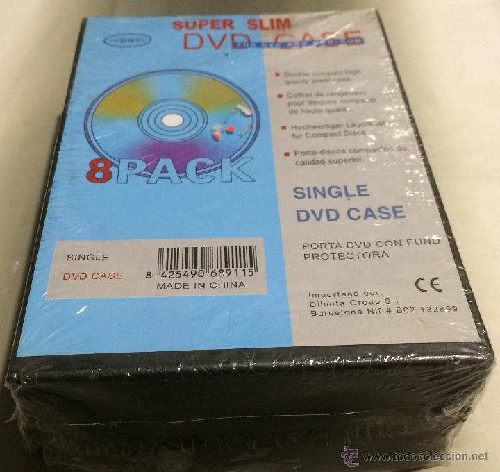 Nuevo: Pack de 8 cajas slim para DVDs. Nuevo con precinto. - Foto 2