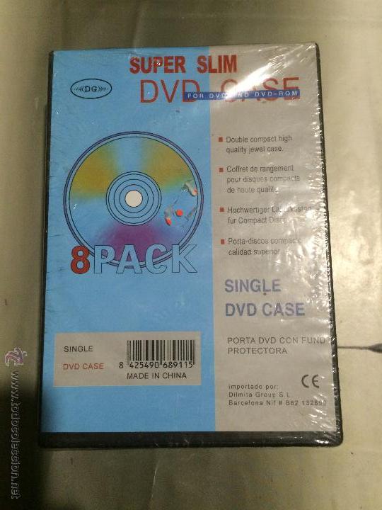 Nuevo: Pack de 8 cajas slim para DVDs. Nuevo con precinto. - Foto 1