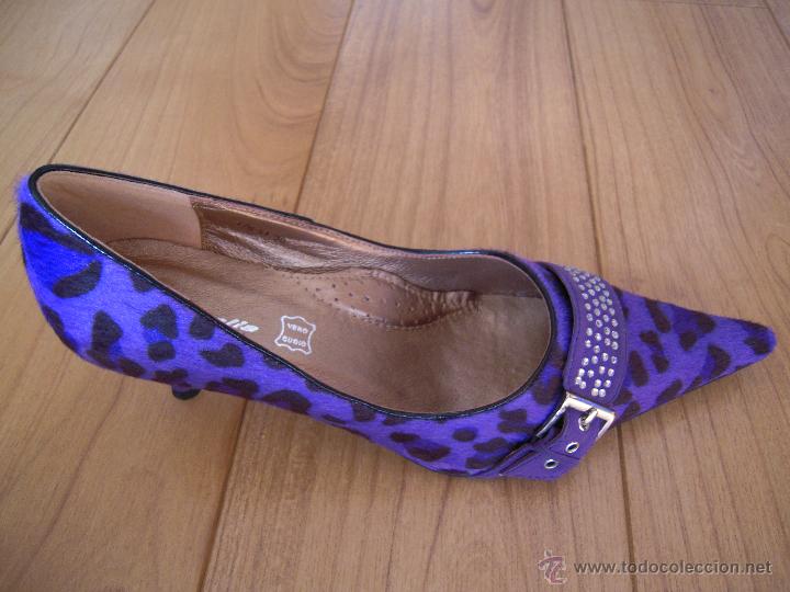 Nuevo: Tacones leopardo morados n&ordm; 38 - Foto 2