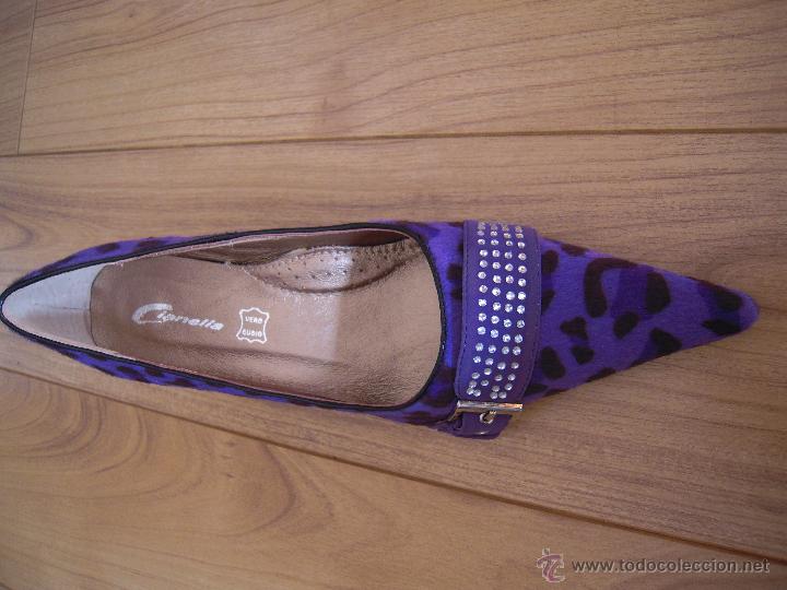 Nuevo: Tacones leopardo morados n&ordm; 38 - Foto 3