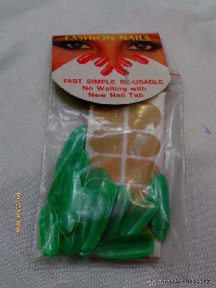 Nuevo: 20 U&Ntilde;AS VERDES POSTIZAS CARNAVAL/HALLOWEEN 90S.NUEVAS.