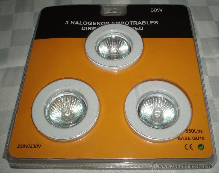Nuevo: tres halogenas empotrables en su blister original - Foto 1