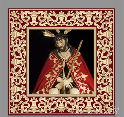 Neu: Azulejo 20x20 de Nuestro Padre Jes&uacute;s de la Salud y Buen Viaje (San Esteban de Sevilla)