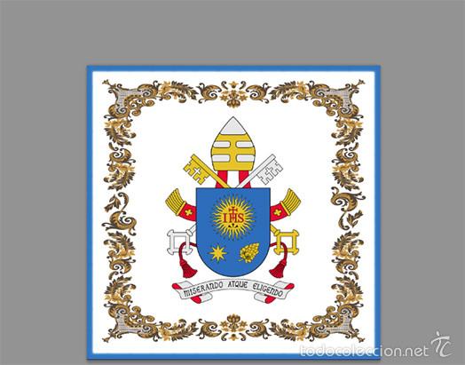 Nuevo: Azulejo 20x20 del escudo del Papa Francisco. - Foto 1
