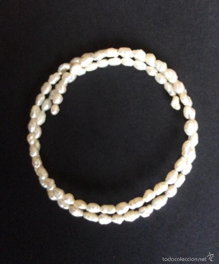 Nuevo: PULSERA PERLAS NATURALES DE R&Iacute;O EN ESPIRAL - Foto 1