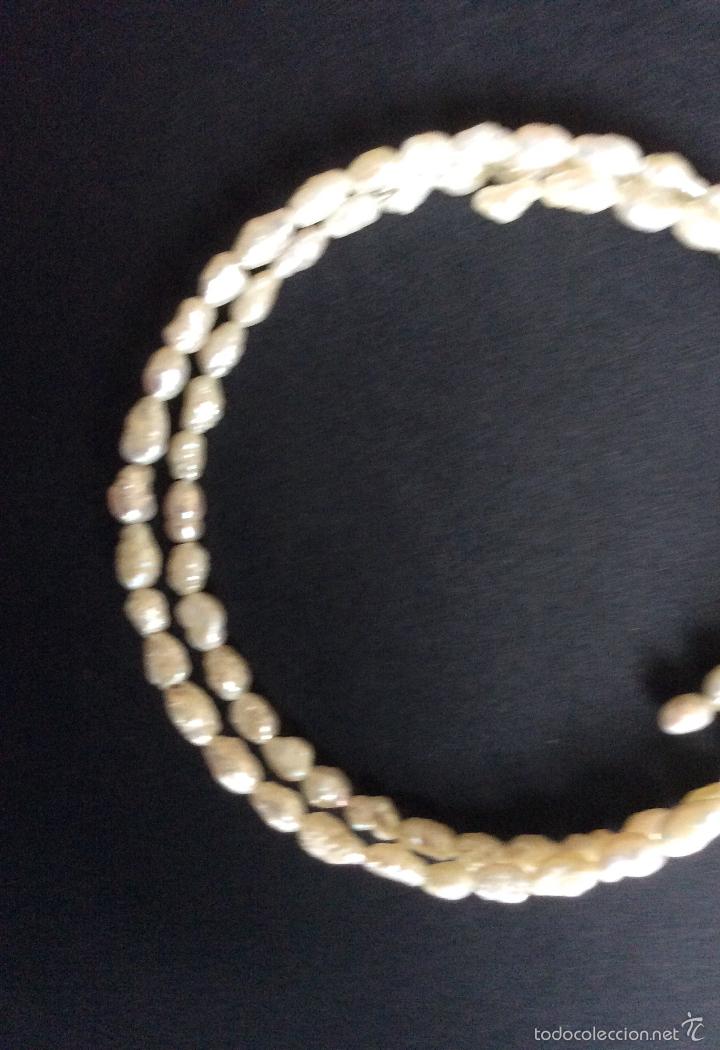 Nuevo: PULSERA PERLAS NATURALES DE R&Iacute;O EN ESPIRAL - Foto 4