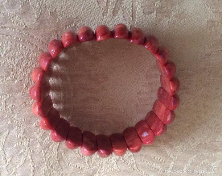 Nuevo: PULSERA BRAZALETE EL&Aacute;STICO. DE CORAL - Foto 2