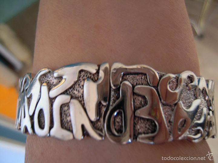Nuevo: Pulsera letras plateada - Foto 2