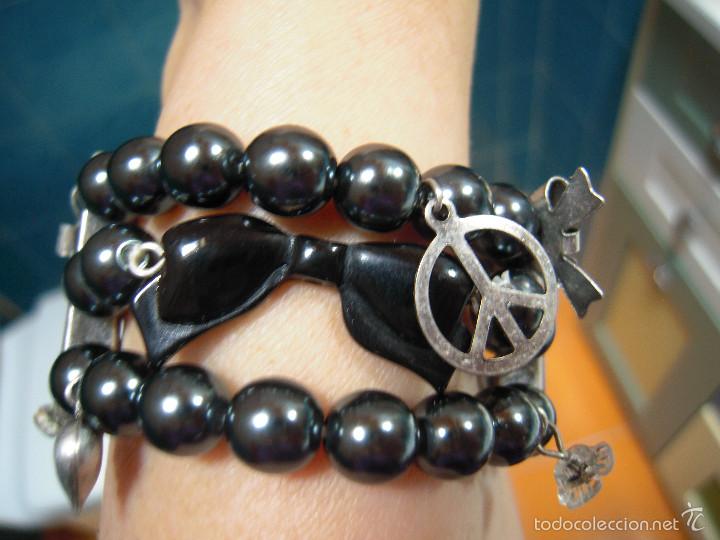 Nuevo: Pulsera triple bolas grises - Foto 2